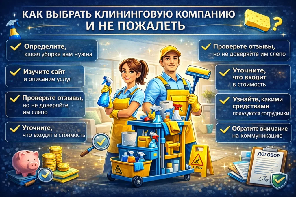 Как выбрать клининговую компанию и не пожалеть